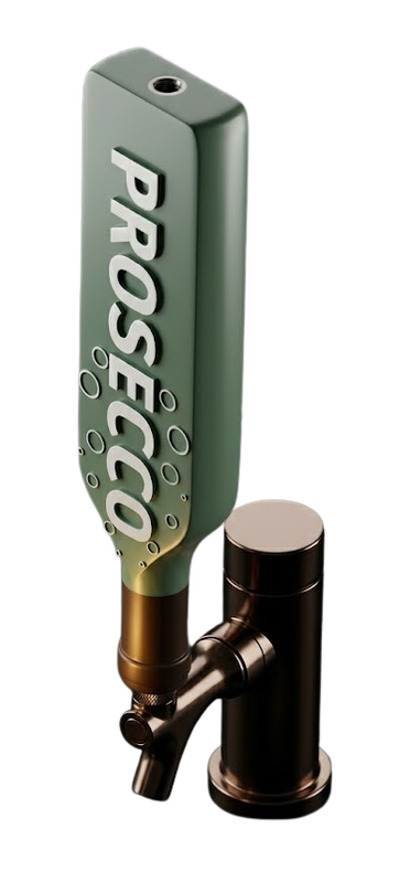 Prosecco Bubbles Tap Handle